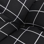 Casa si Gradina - Textile si covoare - Perne si pilote - Perne decorative - Perne scaun cu spatar mic, 6 buc., negru carouri, textil oxford - Infinity.ro