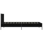 Casa si Gradina - Mobilier - Paturi si accesorii - Paturi - Cadru de pat, negru, 75x190 cm, lemn prelucrat si metal - Infinity.ro