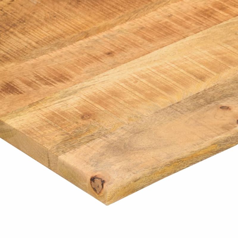 Casa si Gradina - Mobilier - Feronerie si accesorii mobila - Blat birou cu decupaj curbat 90x60x2,5 cm lemn masiv mango brut - Infinity.ro