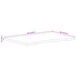 Casa si Gradina - Mobilier - Feronerie si accesorii mobila - Blat birou cu decupaj curbat 90x60x2,5 cm lemn masiv mango brut - Infinity.ro