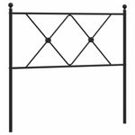 Casa si Gradina - Mobilier - Paturi si accesorii - Accesorii paturi - Tablie de pat metalica, negru, 90 cm - Infinity.ro