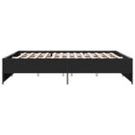 Casa si Gradina - Mobilier - Paturi si accesorii - Paturi - Cadru de pat, negru, 200x200 cm, lemn prelucrat si metal - Infinity.ro