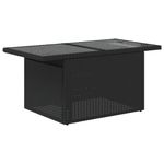 Casa si Gradina - Gradina si terasa - Mobilier exterior - Seturi mobila gradina - Set mobilier de gradina cu perne, 8 piese, negru, poliratan - Infinity.ro