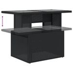 Casa si Gradina - Gradina si terasa - Mobilier exterior - Seturi mobila gradina - Set mobilier de gradina cu perne, 8 piese, negru, poliratan - Infinity.ro