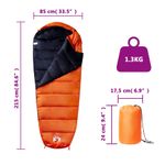 Sport si Outdoor - Camping - Saci de dormit - Sac de dormit tip mumie pentru adulti de camping, 3 anotimpuri - Infinity.ro