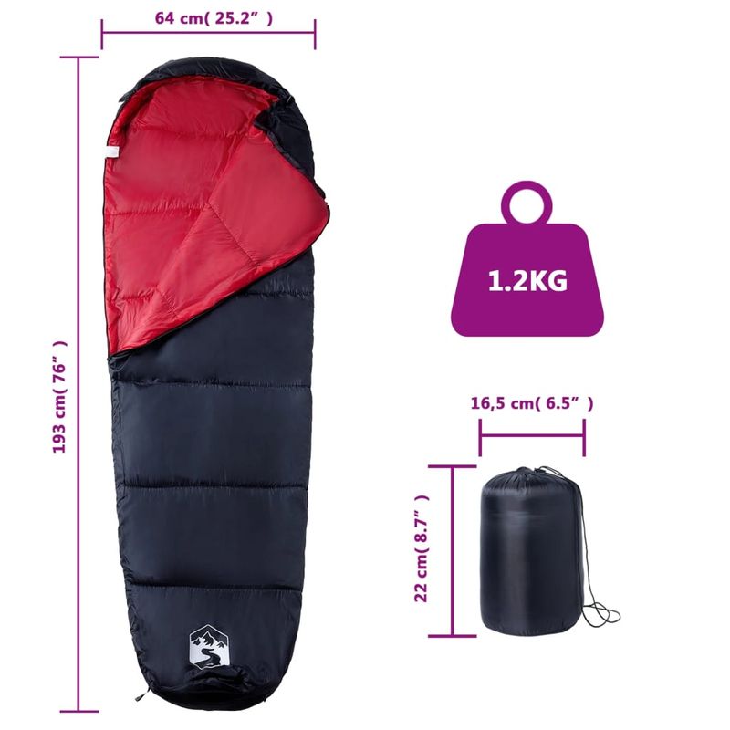 Sport si Outdoor - Camping - Saci de dormit - Sac de dormit tip mumie pentru adulti de camping, 3 anotimpuri - Infinity.ro