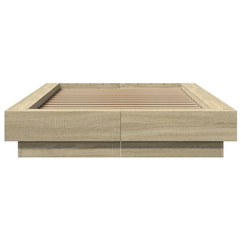Casa si Gradina - Mobilier - Paturi si accesorii - Paturi - Cadru de pat, stejar sonoma, 90x200 cm, lemn prelucrat - Infinity.ro
