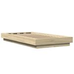 Casa si Gradina - Mobilier - Paturi si accesorii - Paturi - Cadru de pat, stejar sonoma, 90x200 cm, lemn prelucrat - Infinity.ro
