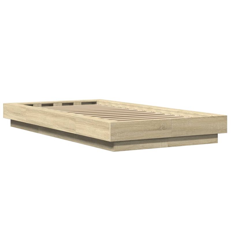 Casa si Gradina - Mobilier - Paturi si accesorii - Paturi - Cadru de pat, stejar sonoma, 90x200 cm, lemn prelucrat - Infinity.ro