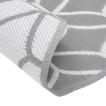 Casa si Gradina - Textile si covoare - Covoare - Covoare casa - Covor de exterior, gri și alb, diametru 120 cm, PP - Infinity.ro