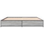 Casa si Gradina - Mobilier - Paturi si accesorii - Paturi - Cadru de pat, gri sonoma, 200x200 cm, lemn prelucrat si metal - Infinity.ro