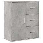 Casa si Gradina - Mobilier - Comode si corpuri - Comode - Dulapuri, 2 buc., gri beton, 60x31x70 cm, lemn prelucrat - Infinity.ro