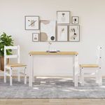 Casa si Gradina - Mobilier - Scaune si fotolii - Scaune - Scaune de bucatarie Panama 2 buc. alb 40x46x90cm lemn masiv pin - Infinity.ro