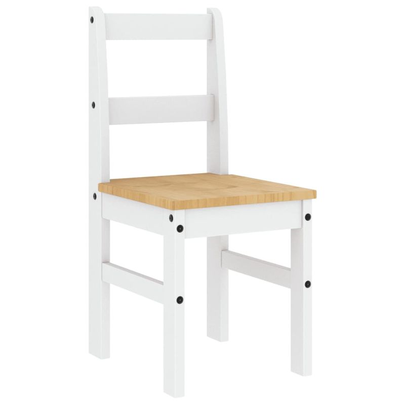 Casa si Gradina - Mobilier - Scaune si fotolii - Scaune - Scaune de bucatarie Panama 2 buc. alb 40x46x90cm lemn masiv pin - Infinity.ro