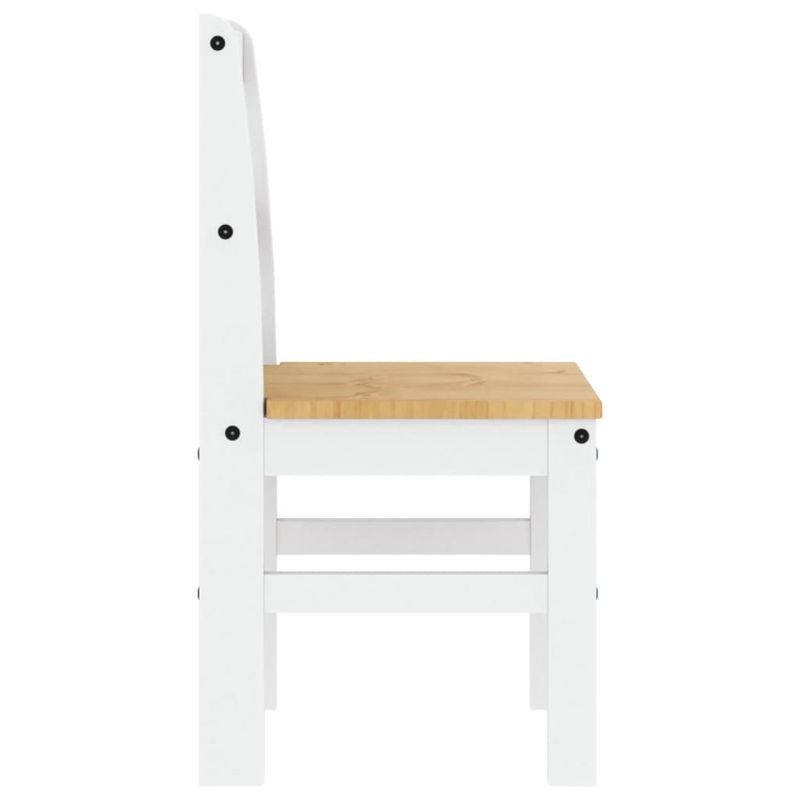 Casa si Gradina - Mobilier - Scaune si fotolii - Scaune - Scaune de bucatarie Panama 2 buc. alb 40x46x90cm lemn masiv pin - Infinity.ro