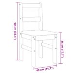 Casa si Gradina - Mobilier - Scaune si fotolii - Scaune - Scaune de bucatarie Panama 2 buc. alb 40x46x90cm lemn masiv pin - Infinity.ro