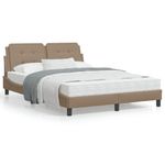 Casa si Gradina - Mobilier - Paturi si accesorii - Paturi - Pat cu saltea, cappuccino, 120x200cm piele ecologica - Infinity.ro