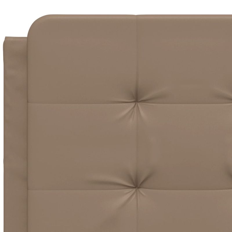 Casa si Gradina - Mobilier - Paturi si accesorii - Paturi - Pat cu saltea, cappuccino, 120x200cm piele ecologica - Infinity.ro