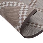 Casa si Gradina - Textile si covoare - Covoare - Covoare casa - Covor de exterior, maro și alb, diametru 160 cm, PP - Infinity.ro
