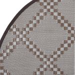 Casa si Gradina - Textile si covoare - Covoare - Covoare casa - Covor de exterior, maro și alb, diametru 160 cm, PP - Infinity.ro