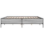 Casa si Gradina - Mobilier - Paturi si accesorii - Paturi - Cadru de pat, gri sonoma, 200x200 cm, lemn prelucrat si metal - Infinity.ro