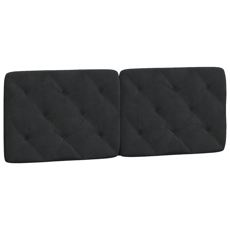 Casa si Gradina - Mobilier - Paturi si accesorii - Paturi - Pat cu saltea, negru, 140x200 cm, catifea - Infinity.ro