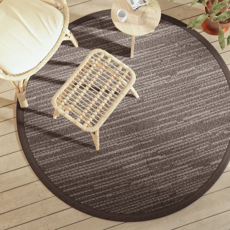 Casa si Gradina - Textile si covoare - Covoare - Covoare casa - Covor de exterior, maro, diametru 160 cm, PP - Infinity.ro