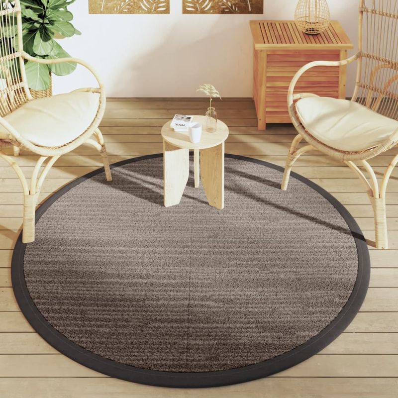 Casa si Gradina - Textile si covoare - Covoare - Covoare casa - Covor de exterior, maro, diametru 160 cm, PP - Infinity.ro