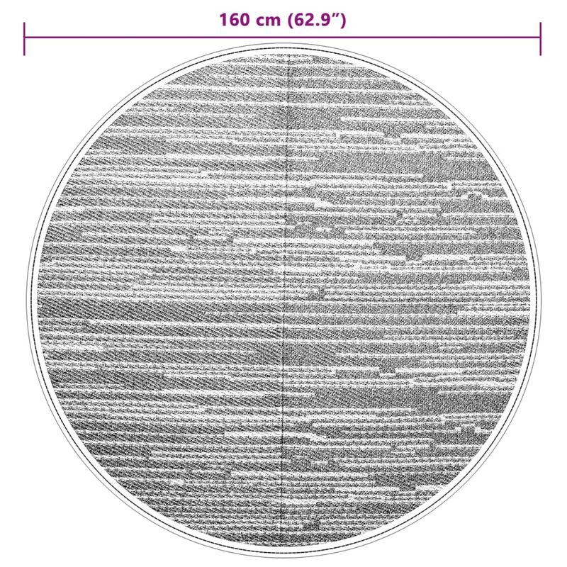 Casa si Gradina - Textile si covoare - Covoare - Covoare casa - Covor de exterior, maro, diametru 160 cm, PP - Infinity.ro
