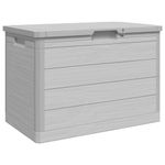 Casa si Gradina - Gradina si terasa - Mobilier exterior - Dulapuri si lazi depozitare exterior - Cutie de perne de exterior gri 77,5x44,5x53 cm polipropilena - Infinity.ro