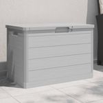 Casa si Gradina - Gradina si terasa - Mobilier exterior - Dulapuri si lazi depozitare exterior - Cutie de perne de exterior gri 77,5x44,5x53 cm polipropilena - Infinity.ro