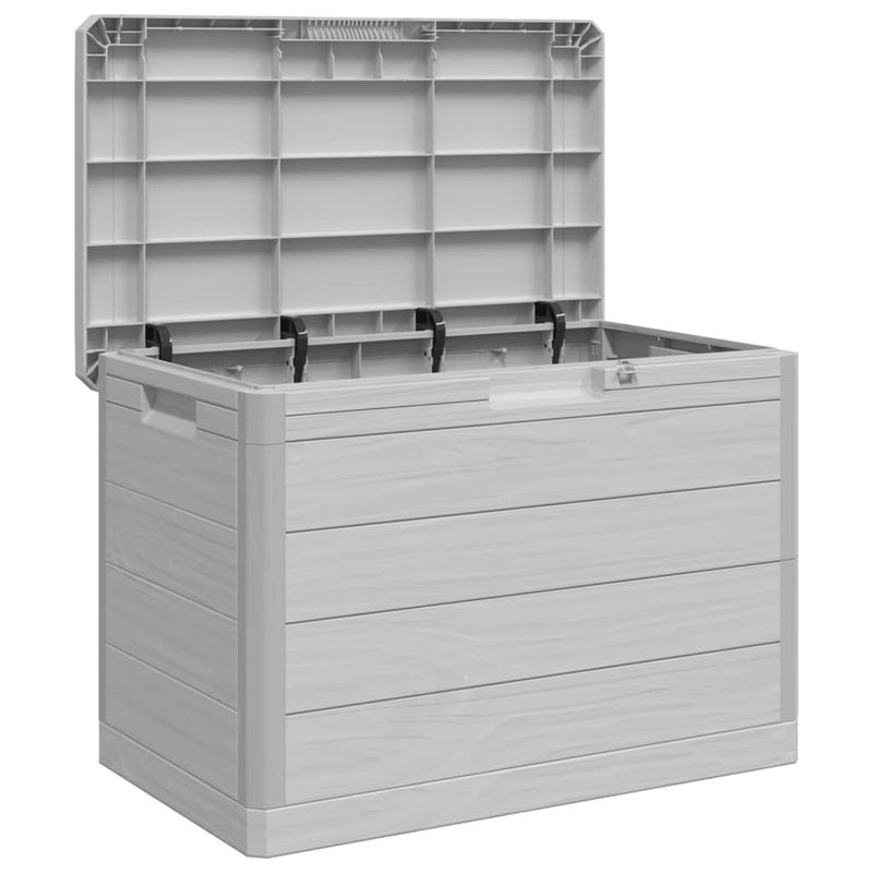 Casa si Gradina - Gradina si terasa - Mobilier exterior - Dulapuri si lazi depozitare exterior - Cutie de perne de exterior gri 77,5x44,5x53 cm polipropilena - Infinity.ro