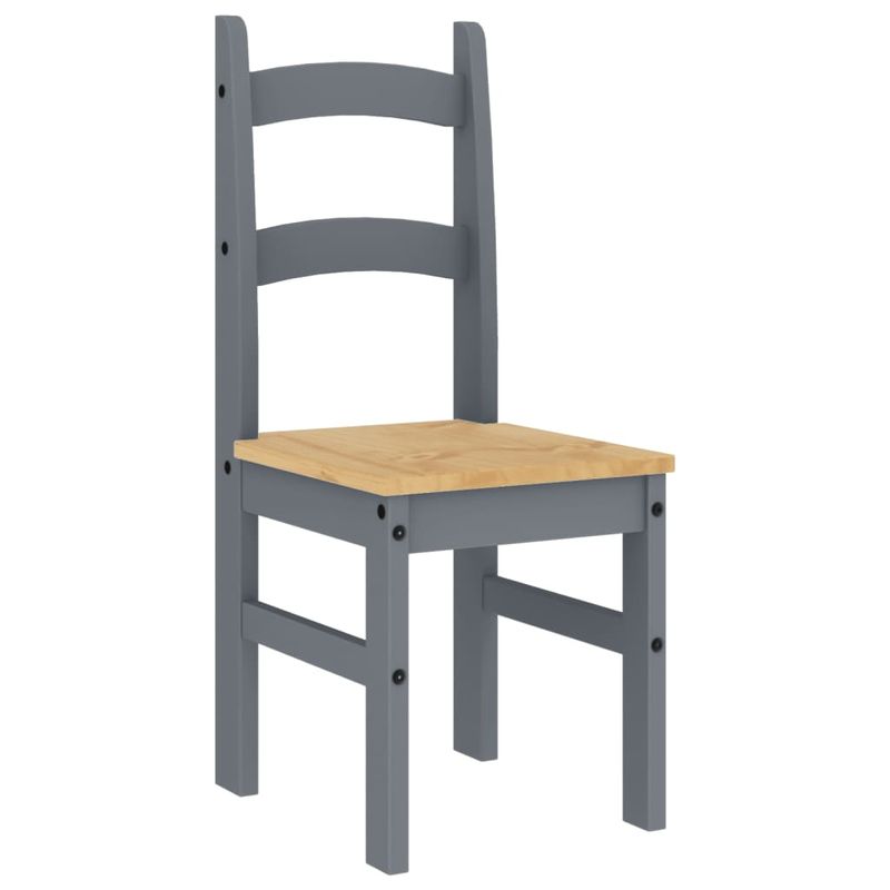 Casa si Gradina - Mobilier - Scaune si fotolii - Scaune - Scaune de bucatarie, 2 buc., gri, 40x46x99cm, lemn masiv de pin - Infinity.ro