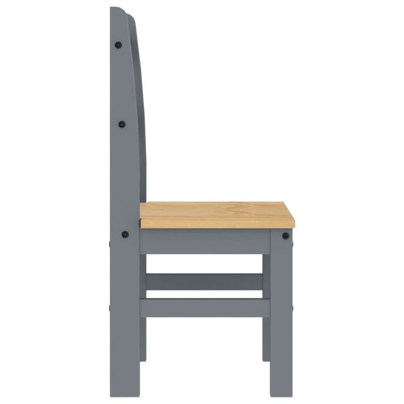 Casa si Gradina - Mobilier - Scaune si fotolii - Scaune - Scaune de bucatarie, 2 buc., gri, 40x46x99cm, lemn masiv de pin - Infinity.ro