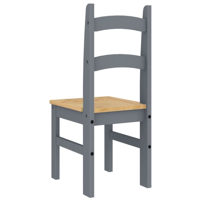 Casa si Gradina - Mobilier - Scaune si fotolii - Scaune - Scaune de bucatarie, 2 buc., gri, 40x46x99cm, lemn masiv de pin - Infinity.ro