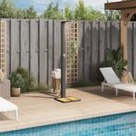 Casa si Gradina - Gradina si terasa - Piscine si accesorii - Accesorii piscine - Dus de exterior, negru, 50x55x224 cm, poliratan si lemn acacia - Infinity.ro