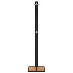 Casa si Gradina - Gradina si terasa - Piscine si accesorii - Accesorii piscine - Dus de exterior, negru, 50x55x224 cm, poliratan si lemn acacia - Infinity.ro