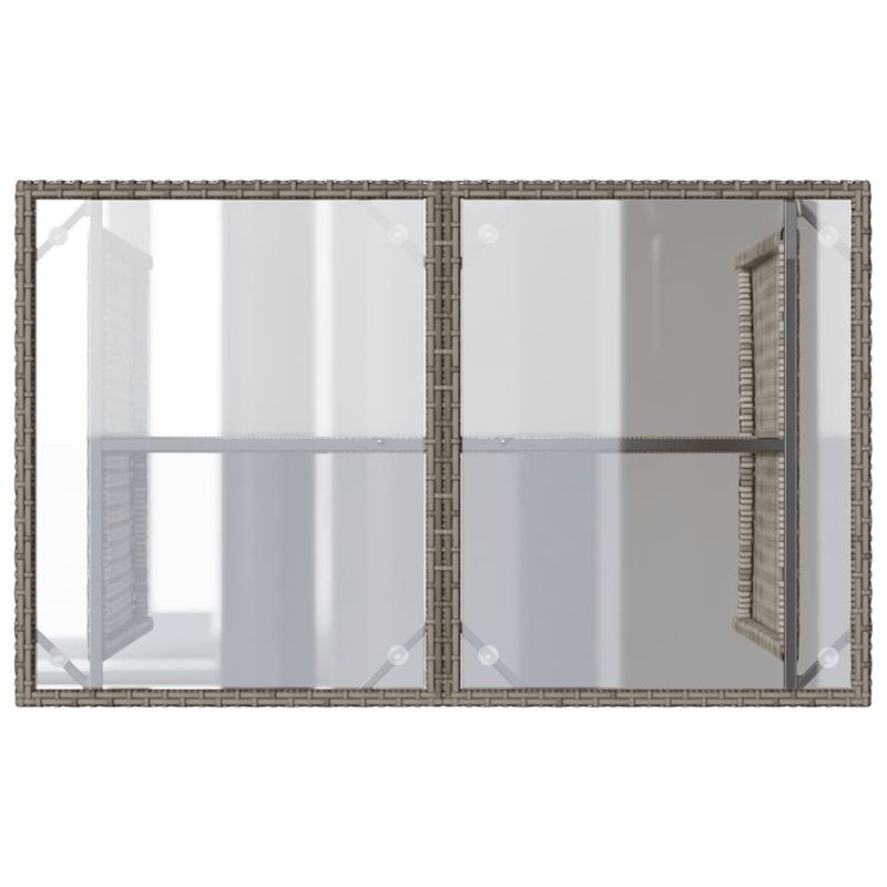 Casa si Gradina - Gradina si terasa - Mobilier exterior - Seturi mobila gradina - Set mobilier de gradina cu perne, 2 piese, gri, poliratan - Infinity.ro