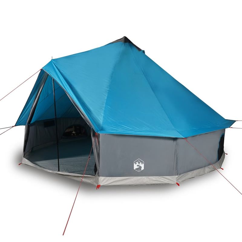 Sport si Outdoor - Camping - Corturi camping - Cort de familie Tipi pentru 8 persoane, albastru, impermeabil - Infinity.ro