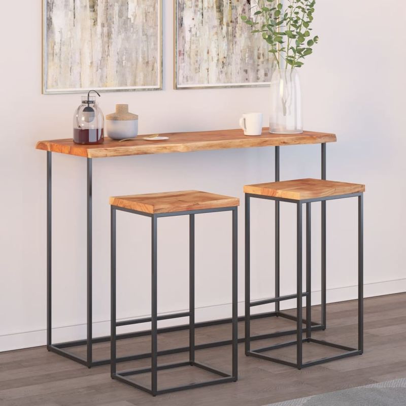 Casa si Gradina - Mobilier - Feronerie si accesorii mobila - Blat masa 140x40x2,5 cm dreptunghiular lemn acacia margine vie - Infinity.ro