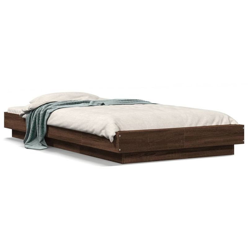 Casa si Gradina - Mobilier - Paturi si accesorii - Paturi - Cadru de pat, stejar maro, 90x190 cm, lemn prelucrat - Infinity.ro