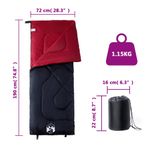 Sport si Outdoor - Camping - Saci de dormit - Sac de dormit pentru adulti de camping, 3 anotimpuri - Infinity.ro