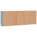 Casa si Gradina - Mobilier - Comode si corpuri - Comode - Servante, 3 piese, gri beton, lemn prelucrat - Infinity.ro