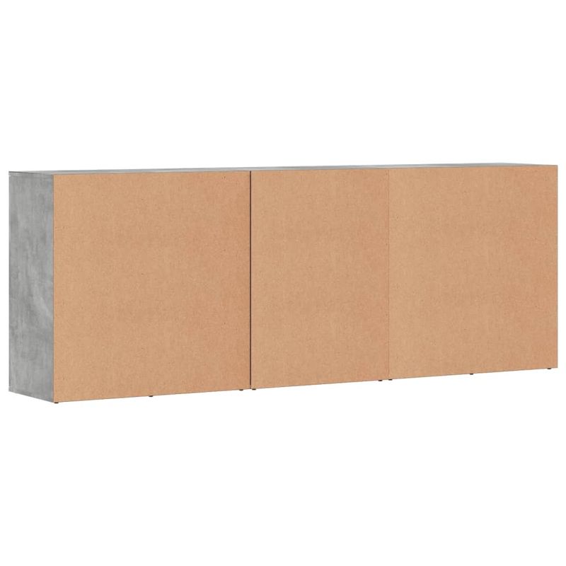 Casa si Gradina - Mobilier - Comode si corpuri - Comode - Servante, 3 piese, gri beton, lemn prelucrat - Infinity.ro