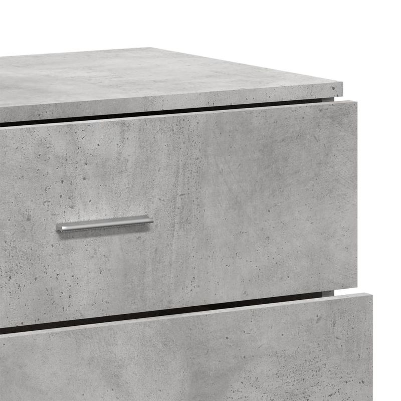 Casa si Gradina - Mobilier - Comode si corpuri - Comode - Servante, 3 piese, gri beton, lemn prelucrat - Infinity.ro