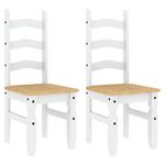 Casa si Gradina - Mobilier - Scaune si fotolii - Scaune - Scaune de bucatarie Corona 2buc. alb 42x47x107cm lemn masiv pin - Infinity.ro