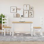 Casa si Gradina - Mobilier - Scaune si fotolii - Scaune - Scaune de bucatarie Corona 2buc. alb 42x47x107cm lemn masiv pin - Infinity.ro