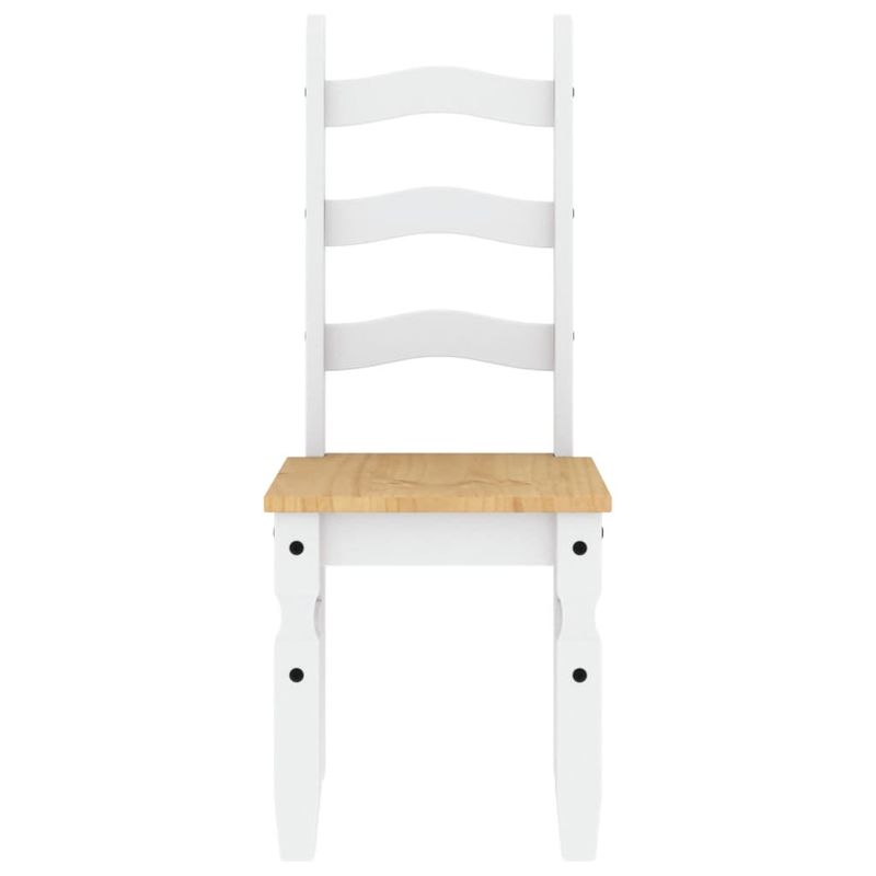 Casa si Gradina - Mobilier - Scaune si fotolii - Scaune - Scaune de bucatarie Corona 2buc. alb 42x47x107cm lemn masiv pin - Infinity.ro