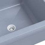 Casa si Gradina - Sanitare - Chiuveta bucatarie si accesorii - Chiuvete bucatarie - Chiuveta lavoar pentru montare pe perete gri 40x40x24 cm rasina - Infinity.ro