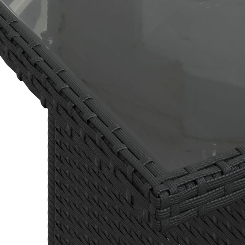 Casa si Gradina - Gradina si terasa - Mobilier exterior - Seturi mobila gradina - Set mobilier de gradina cu perne, 9 piese, negru, poliratan - Infinity.ro